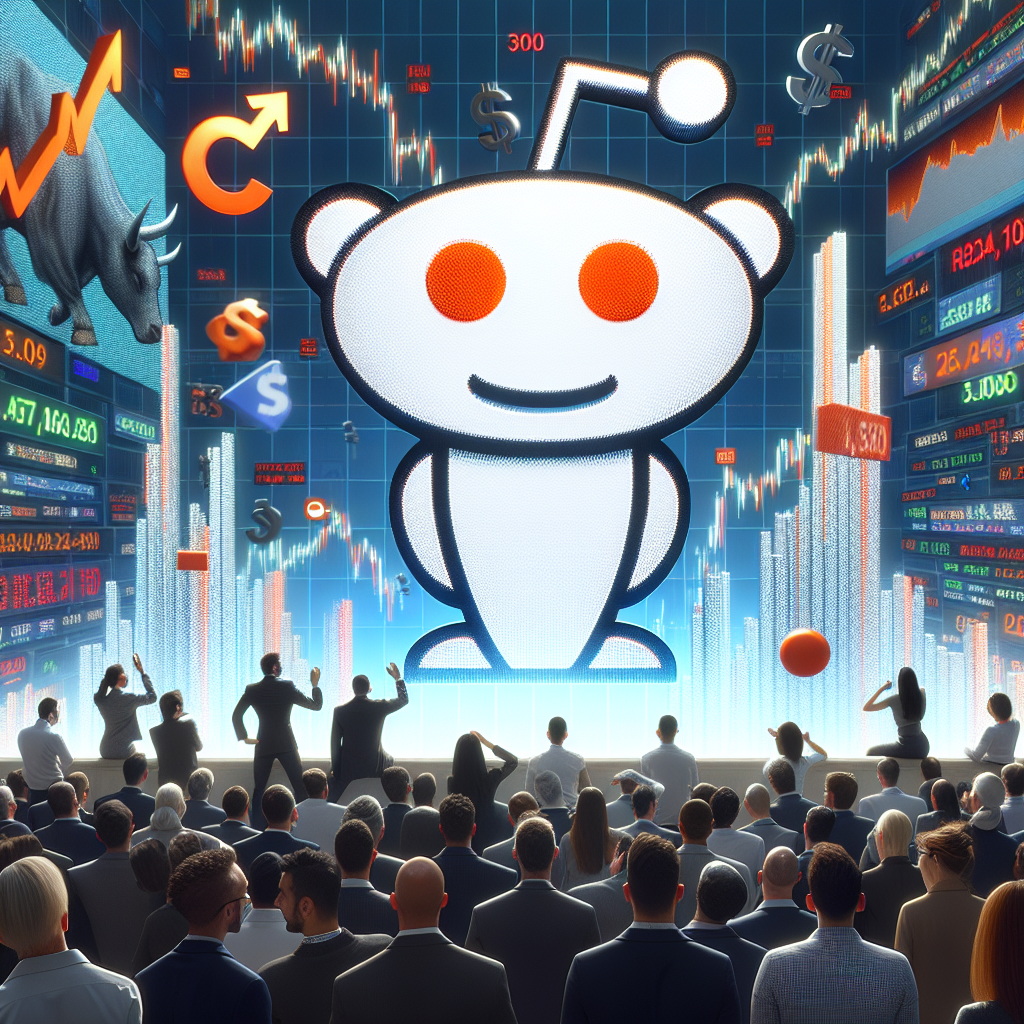 The stock market today saw the Dow rising by 300 points as investors eagerly awaited the Reddit IPO. Stay tuned for live updates.