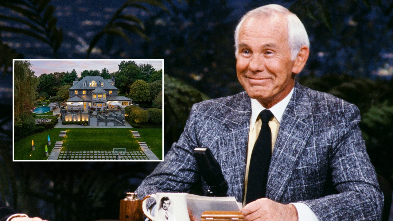 Johnny Carson’s New York mansion hits the market for over  million